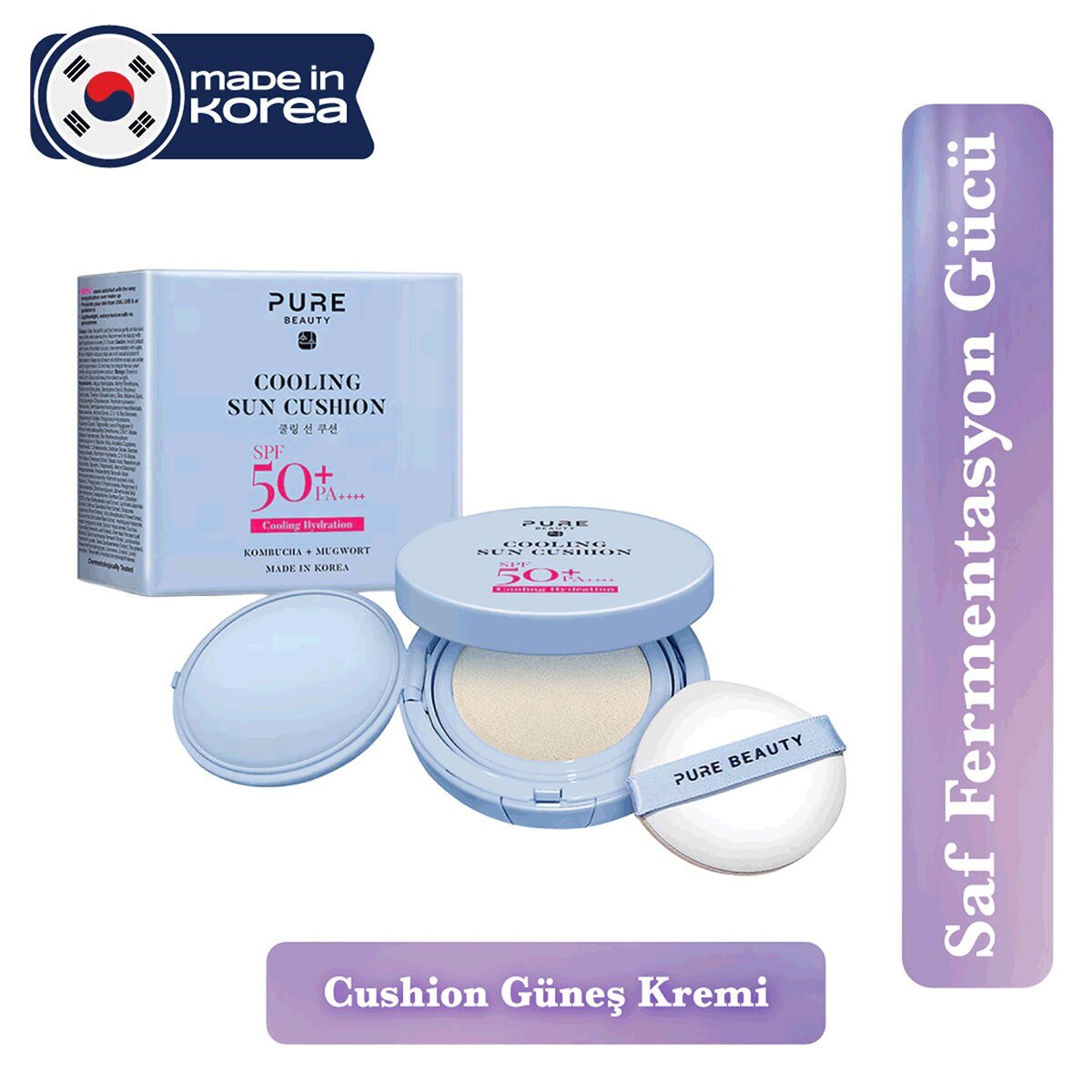 PURE BEAUTY PURE BEAUTY Pure Beauty Cushion Yüz Güneş Kremi SPF50 14 g 1 of 4