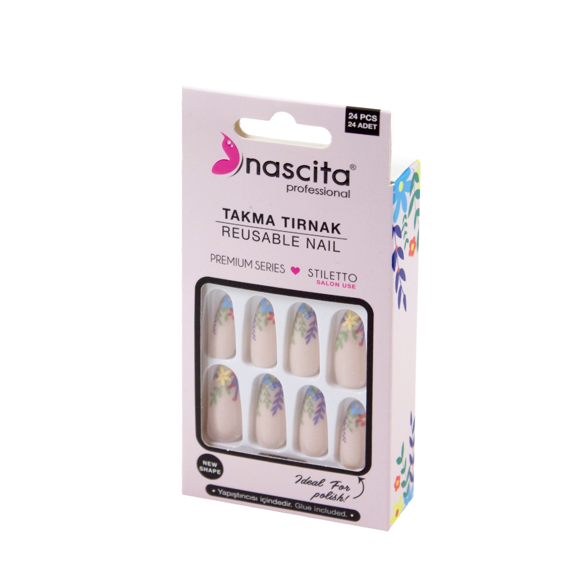  NASCITA EXC. NASCITA EXC. Nascita Takma Tırnak Floral 24'lü  1 of 2 