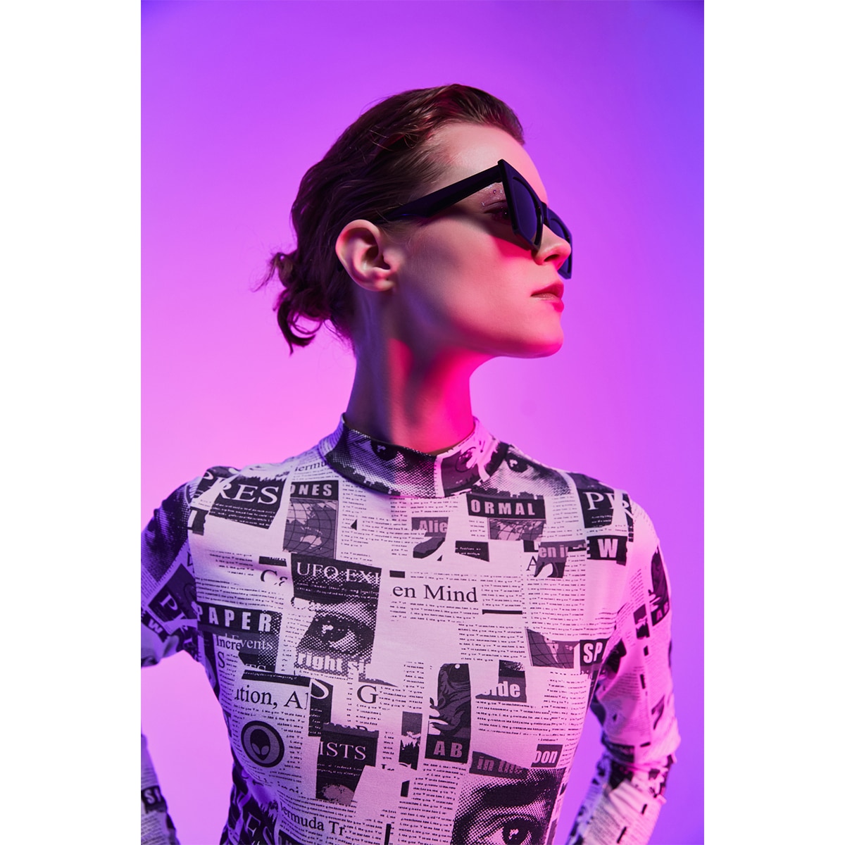  AQUA DI POLO EXC. AQUA DI POLO EXC. Aqua Di Polo 1987 Kadın Siyah Bıg Cat Eye Güneş Gözlük APGT1-G4580-KSK33  1 of 4 