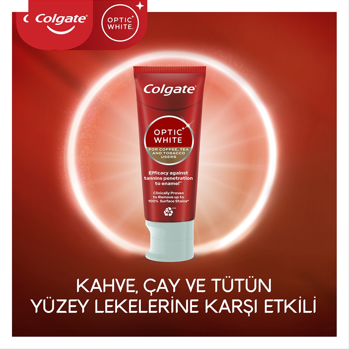  COLGATE COLGATE Colgate Optic White Diş Macun Çay&Kahve&Tütün 75 ml  1 of 10 
