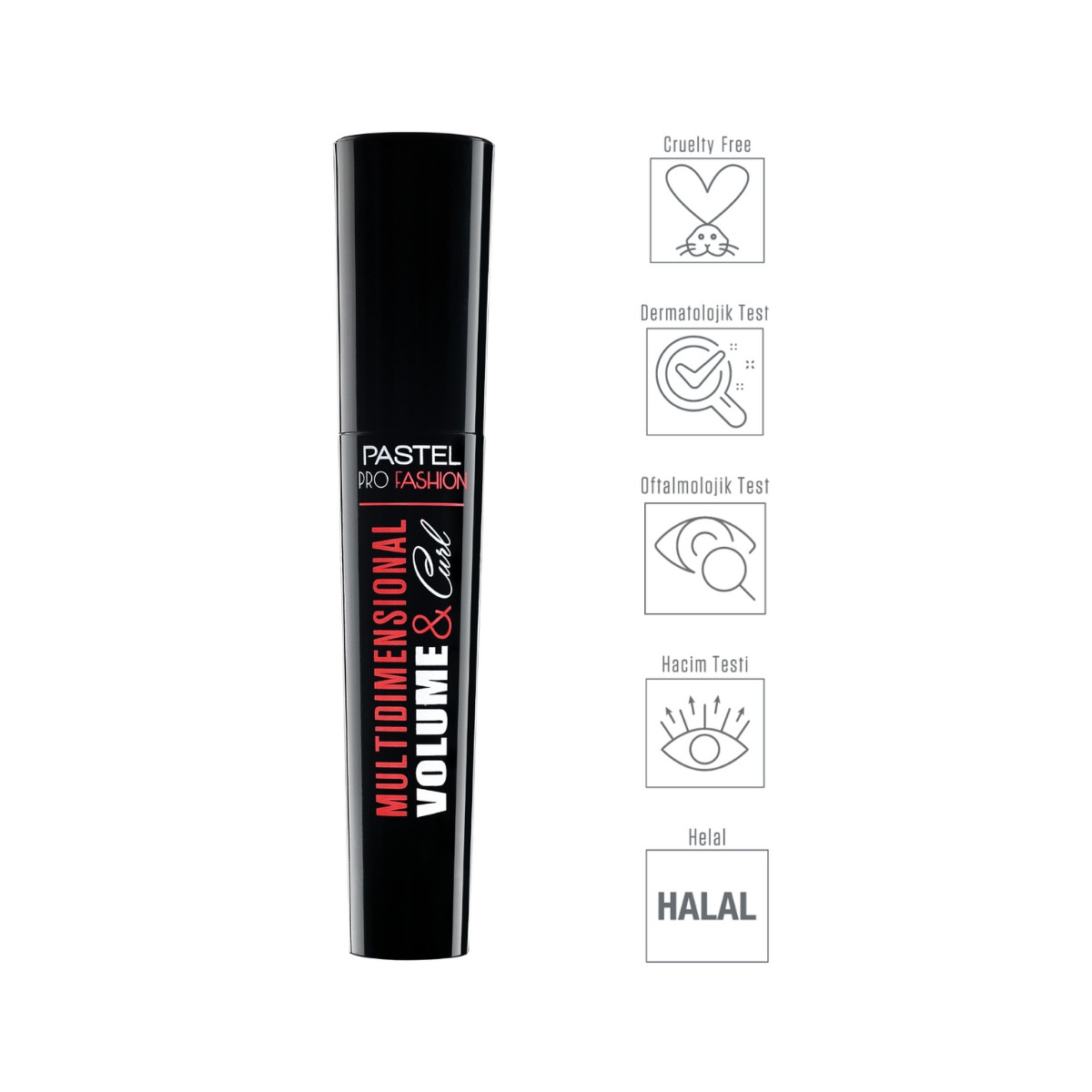 PASTEL PASTEL Pastel Multidimensional Volume&Curl Mascara Maskara 1 of 4
