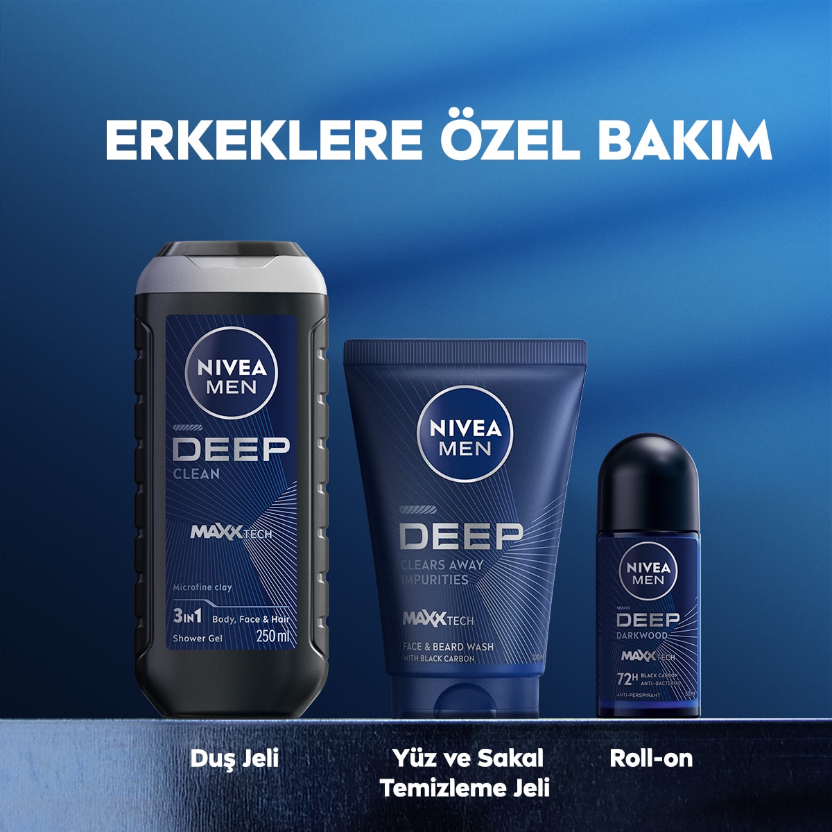  NIVEA FOR MEN NIVEA FOR MEN Nivea Men Deep Dimension Yüz Temizleme Jeli 100 ml  1 of 6 