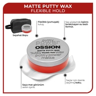  MORFOSE MORFOSE Morfose Ossion Mat Putty Wax Seyahat Boy 60 ml  1 of 5 