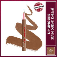  NYX NYX Nyx Professional Makeup Lip Lingerie Stain Dudak Kalemi 04 Steamy Spice  1 of 1 