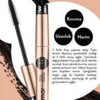 Flormar Triple Action 3 Aşamalı Ayarlanabilir Maskara No: 001