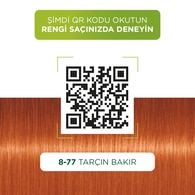 Palette Kalıcı Doğal Renkler Saç Boyası 8-77 Tarçın Bakır