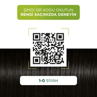Palette Kalıcı Doğal Renkler Saç Boyası 1-0 Siyah