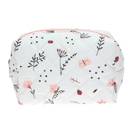  MIINE MIINE Miine Makyaj Çantası Büyük Kapitone Pembe Çiçekli  1 of 1 