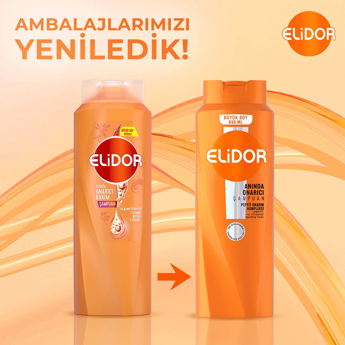  ELİDOR ELİDOR Elidor Şampuan Anında Onarıcı 650 ml  1 of 7 