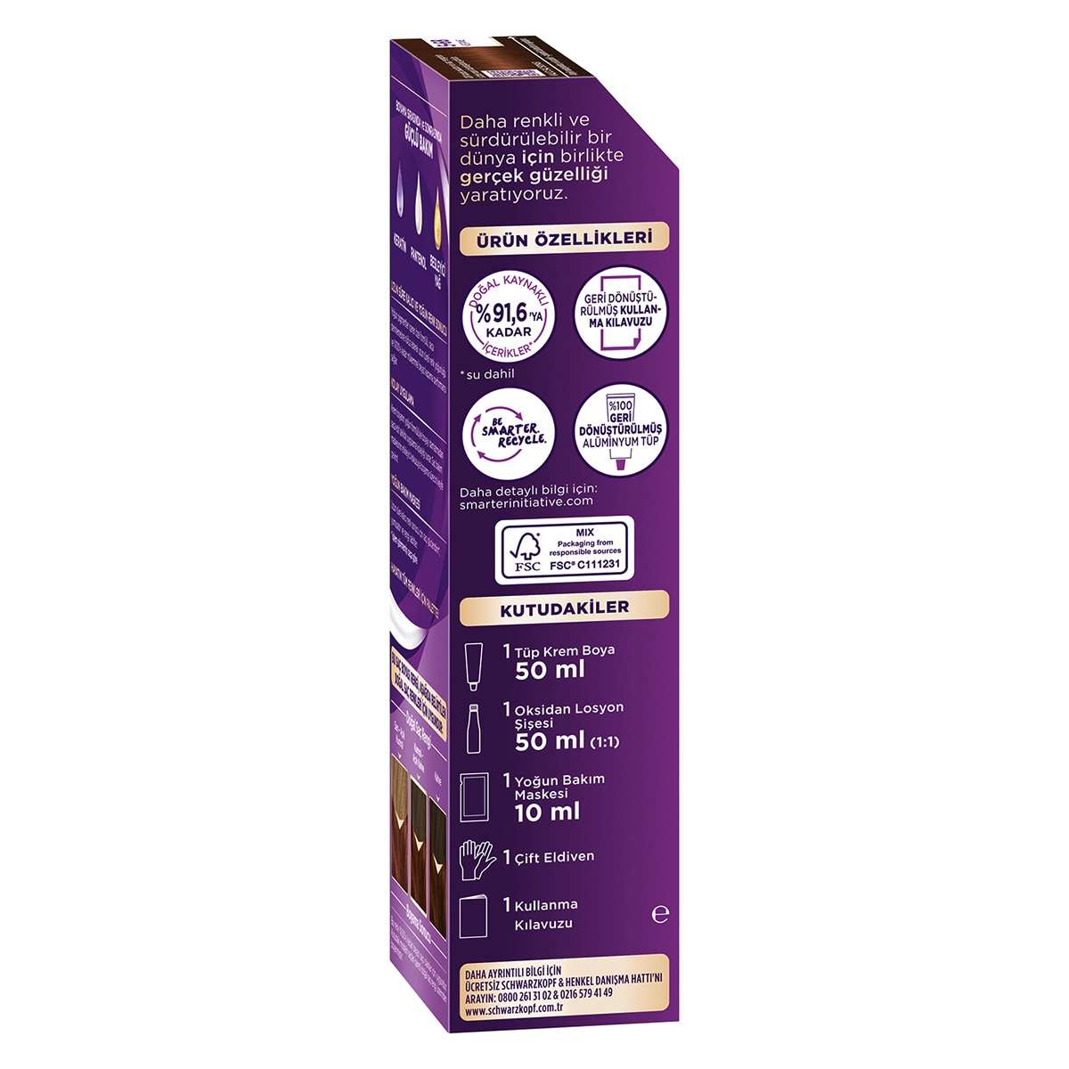  PALETTE NATURAL COLORS PALETTE NATURAL COLORS Palette Göz Alıcı Renkler Saç Boyası 5-68 Kestane  1 of 10 