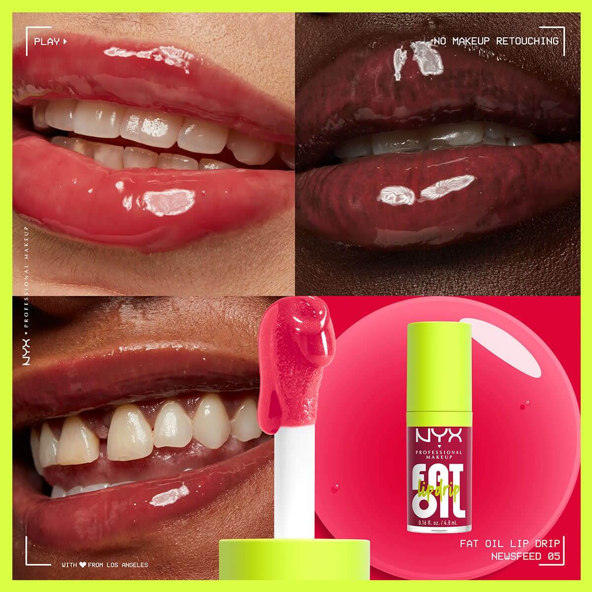  NYX NYX Nyx Professional Makeup Fat Oil Lip Drip Parlatıcı Dudak Yağı Newsfeed  1 of 8 