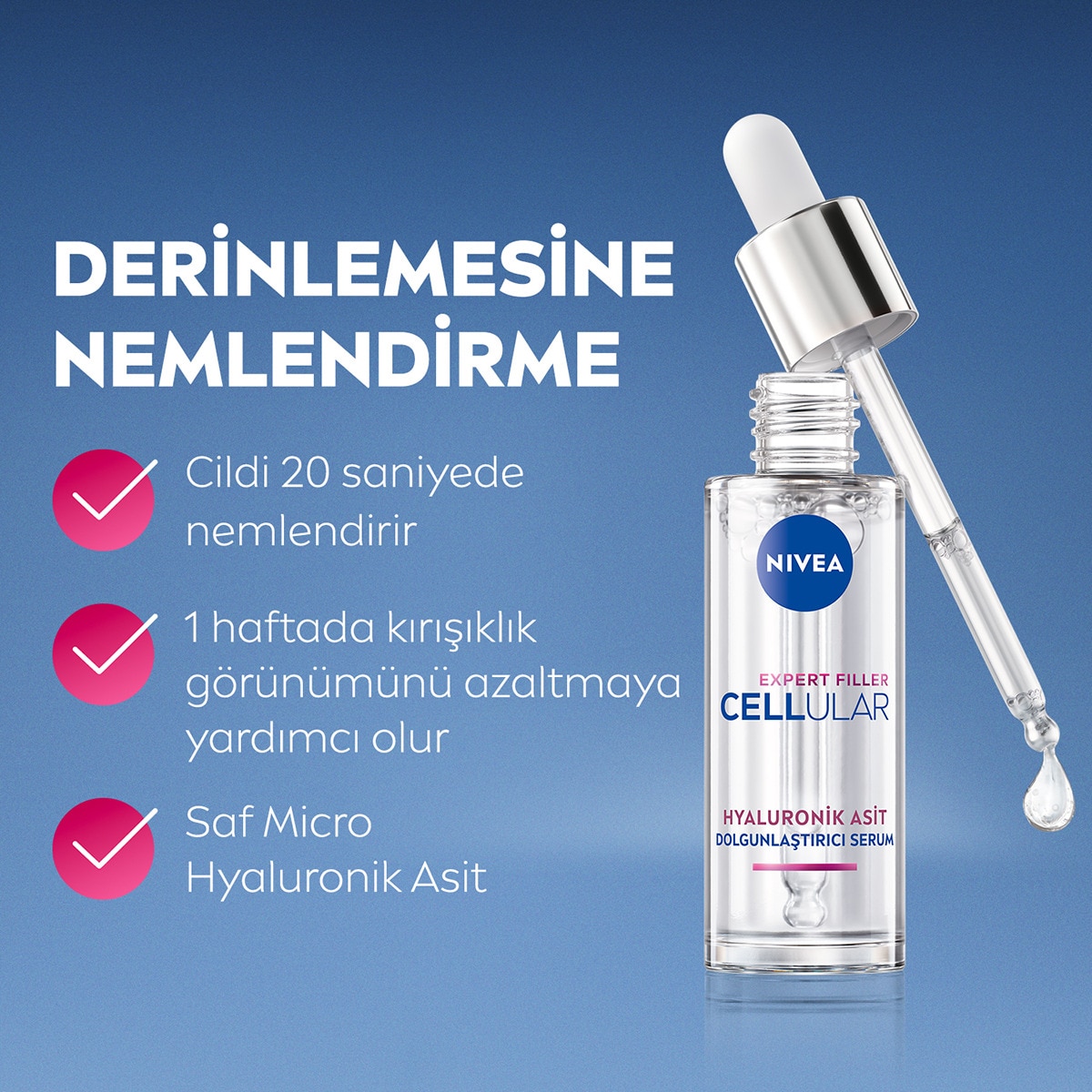 NIVEA VISAGE Nivea Cellular Expert Filler Hyaluronik Asit