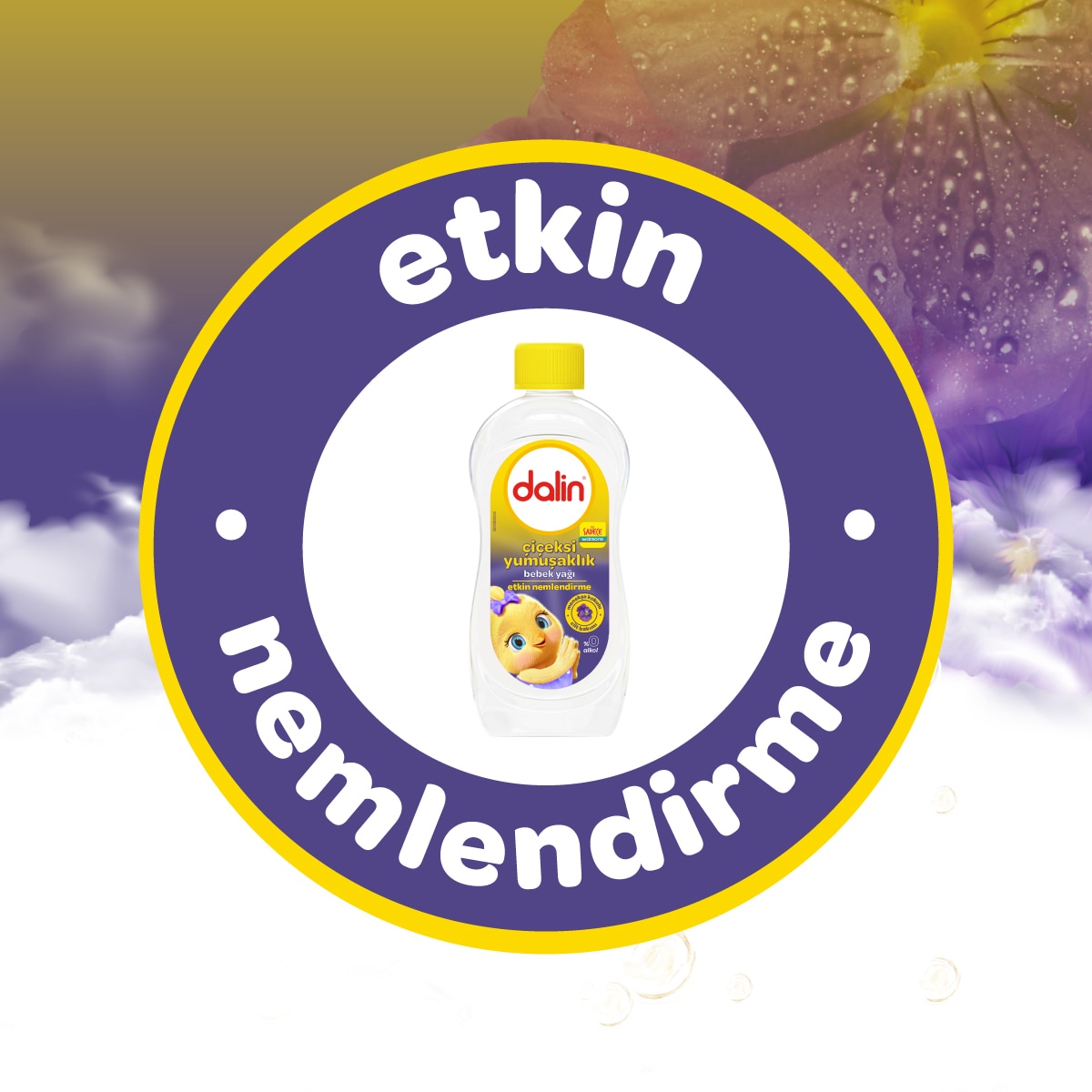  DALİN EXC. DALİN EXC. Dalin Bebek Yağı Çiçeksi Yumuşaklık 300 ml  1 of 7 