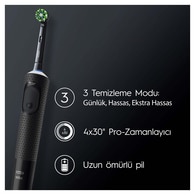 Oral-B Şarjlı/Elektrikli Diş Fırçası Vitality Pro Siyah Koruma ve Temizlik