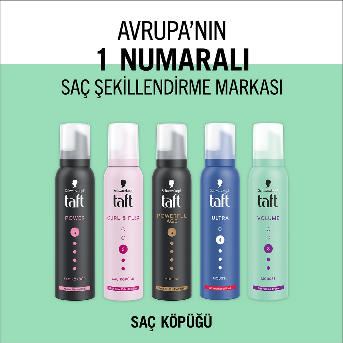  TAFT TAFT Taft Volume Köpük 150 ml  1 of 5 