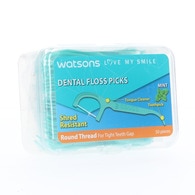  WATSONS WATSONS Watsons Mint Round Kürdanlı Diş İpi 50 Adet  1 of 1 