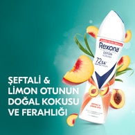 Rexona Kadın Sprey Deodorant Şeftali & Limon Otu 72 Saat Kesintisiz Üstün Koruma 150 ml