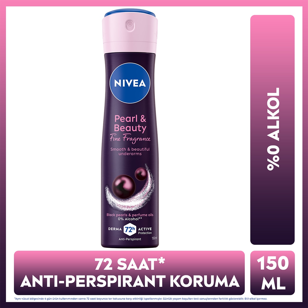  NIVEA DEO NIVEA DEO Nivea Kadın Sprey Deodorant Pearl&Beauty Fine Fragrance 150 ml  1 of 6 