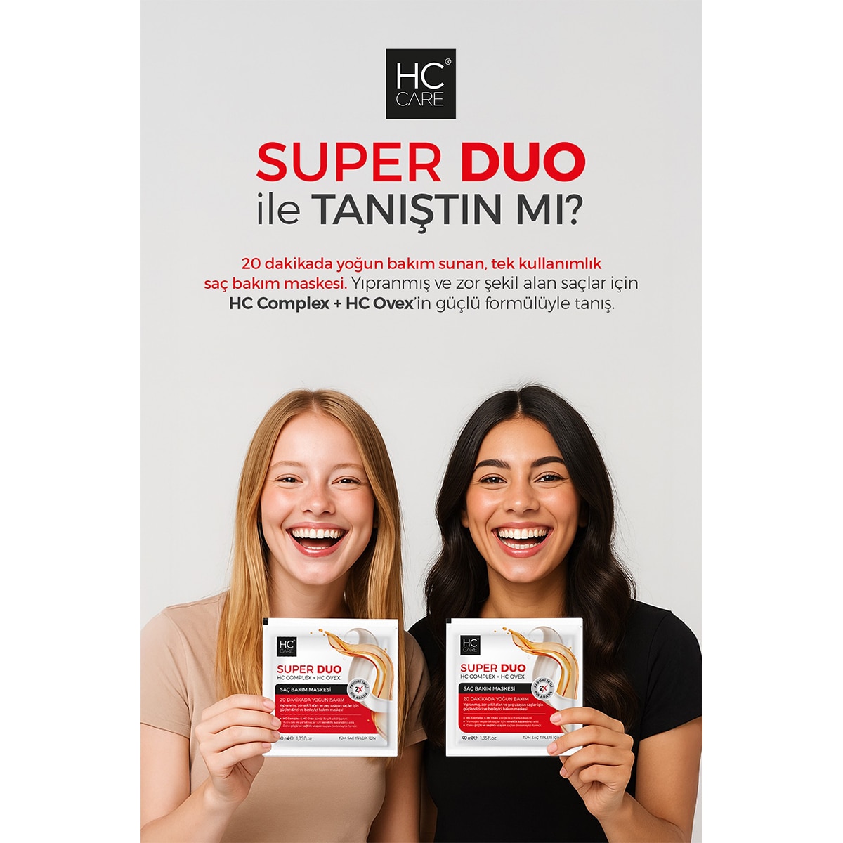 HC CARE HC CARE HC Care Saç Bakım Maskesi Duo 40 ml 1 of 5