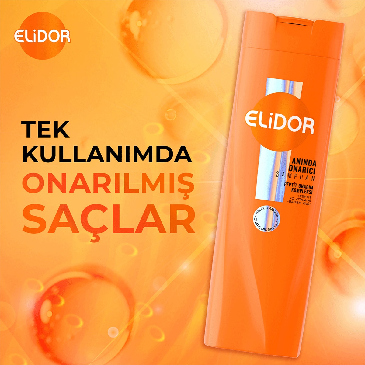  ELİDOR ELİDOR Elidor Şampuan Onarıcı Bakım 325 ml  1 of 7 