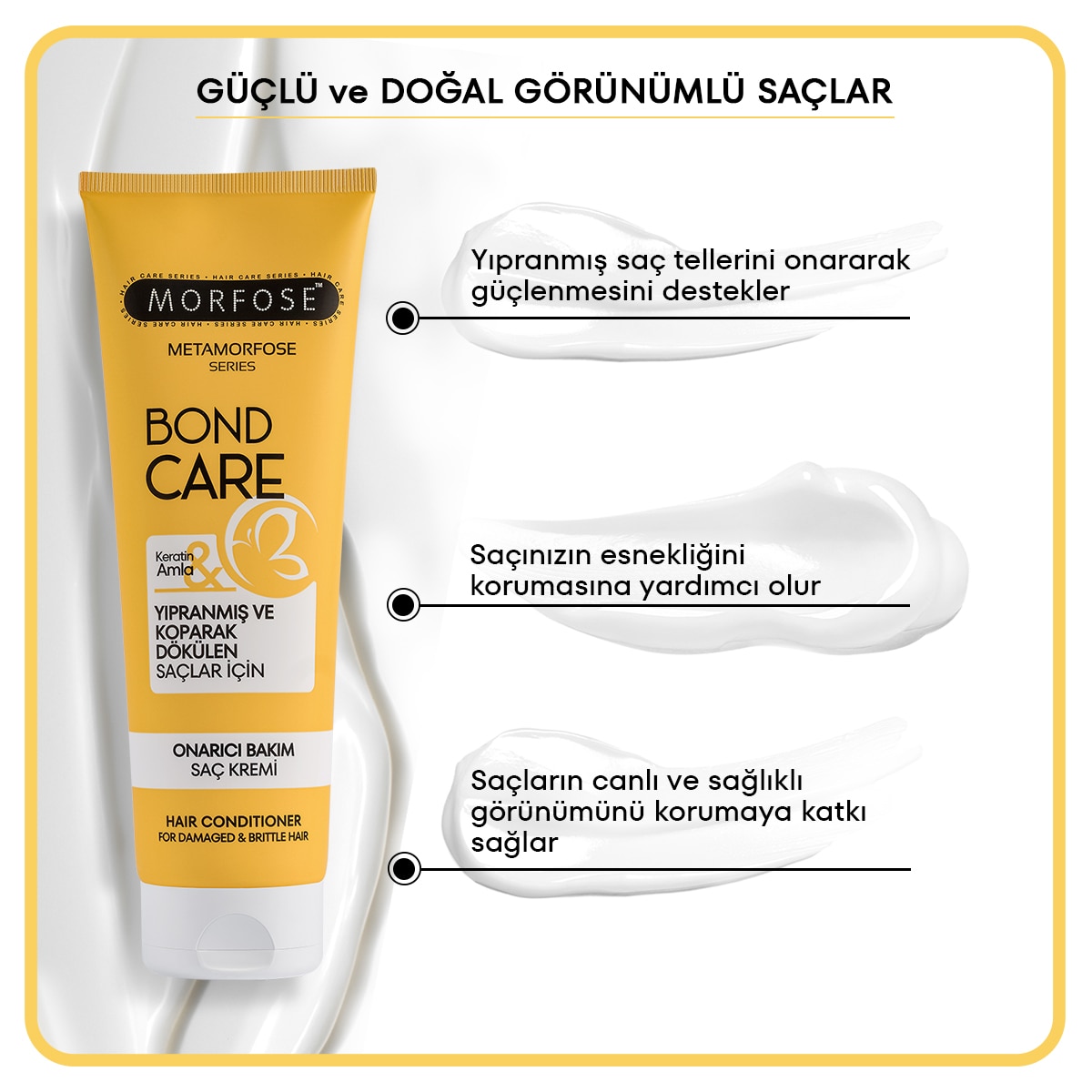  MORFOSE MORFOSE Morfose Metamorfose Onarıcı Bakım Saç Kremi 250 ml  1 of 7 