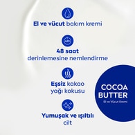 Nivea El ve Vücut Kremi Cocoa Butter 400 ml Nemlendirici Serum Kuru Cilt