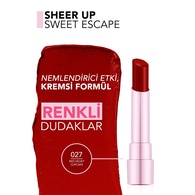  FLORMAR FLORMAR Flormar Sheer Up Yarı Transparan & Parlak Bitişli Nemlendirici Ruj No: 27 Red Velvet Cupcake  1 of 6 