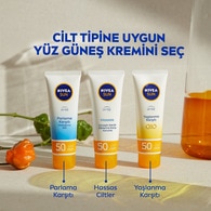 Nivea Sun SPF50 Hassas Yatıştıran Nemlendirici Yüz Güneş Kremi 50 ml