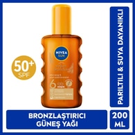 NIVEA SUN NIVEA SUN Nivea Sun SPF6 Karoten Özlü Yoğun Bronzlaştırıcı Güneş Yağı 200 ml Sprey