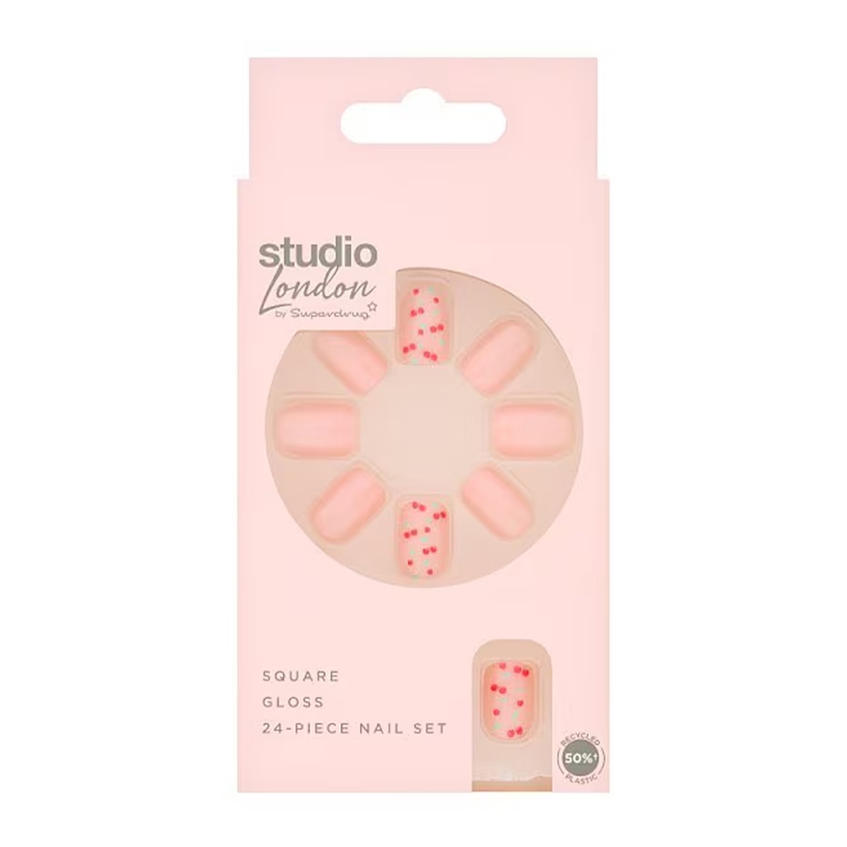  SUPERDRUG SUPERDRUG Superdrug Studio Takma Tırnak Cherry 24'lü  1 of 1 