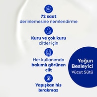 NIVEA BODY NIVEA BODY Nivea Besleyici Vücut Sütü 400 ml Kuru ve Çok Kuru Ciltler 48 Saat Nemlendirici E Vitamini ve Badem Yağı 1 of 7