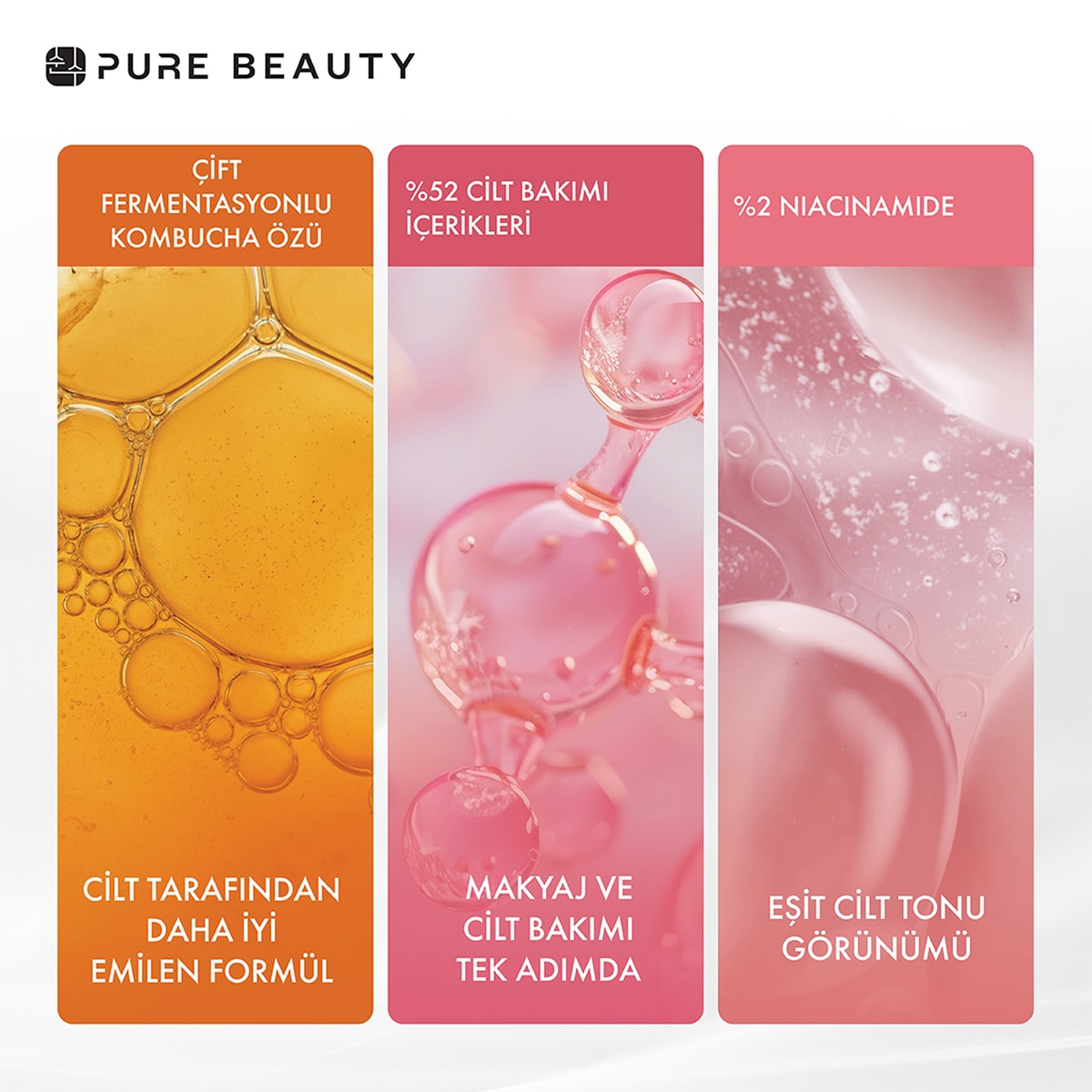  PURE BEAUTY PURE BEAUTY Pure Beauty Matte Cushion 01 Ivory SPF50 PA++++ 12 g  1 of 4 