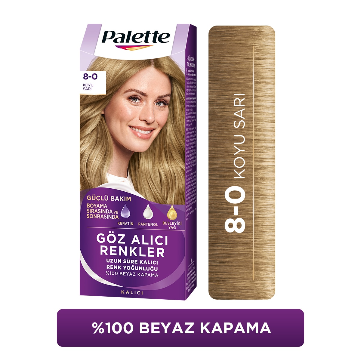  PALETTE NATURAL COLORS PALETTE NATURAL COLORS Palette Göz Alıcı Renkler Saç Boyası Koyu Sarı 8-0  1 of 1 Palette Göz Alıcı Renkler Saç Boyası Koyu Sarı 8-0