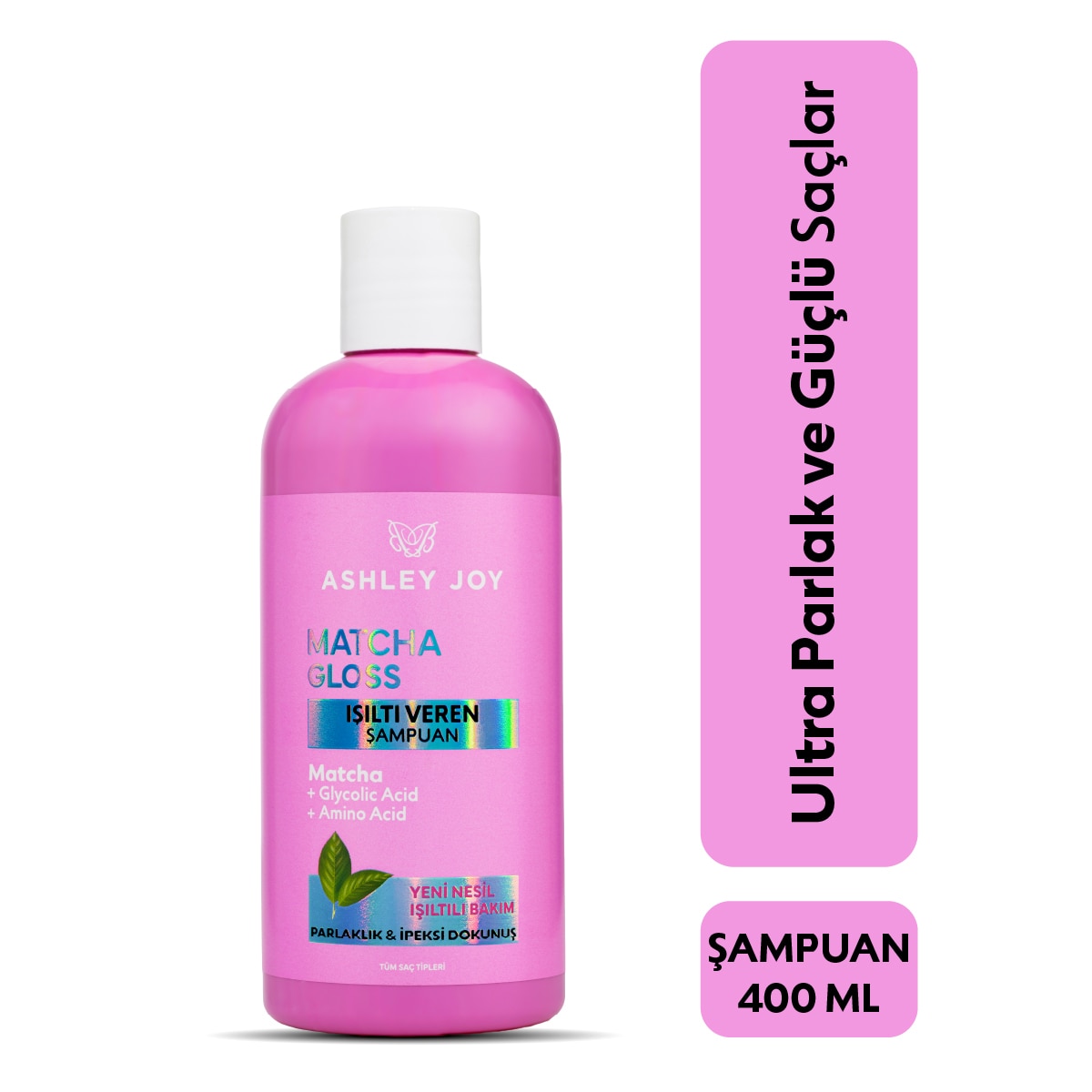undefined ASHLEY JOY EXC. Ashley Joy Matcha Gloss Işıltı Veren Şampuan 400 ml 1 of 8