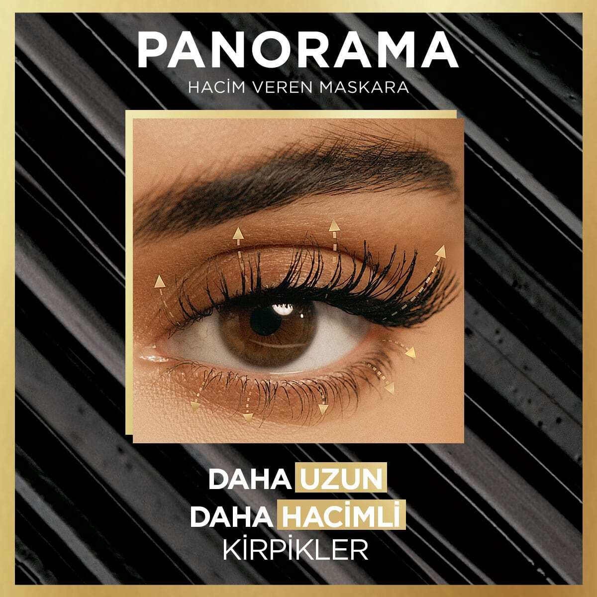  LOREAL PARIS LOREAL PARIS L'Oreal Paris Panorama Hacim Veren Maskara Siyah  1 of 8 