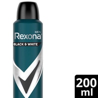 REXONA REXONA Rexona Men Erkek Sprey Deodorant Invisible Black & White 72 Saat Kesintisiz Üstün Koruma 200 ml