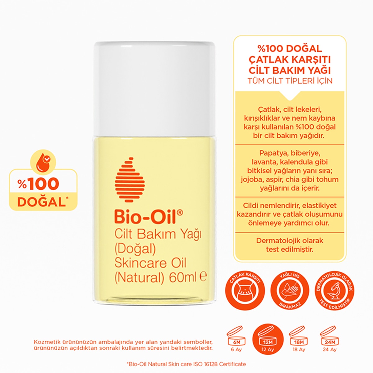  BIO-OIL BIO-OIL Bio-Oil Cilt Bakım Yağı Natural 60 ml  1 of 8 
