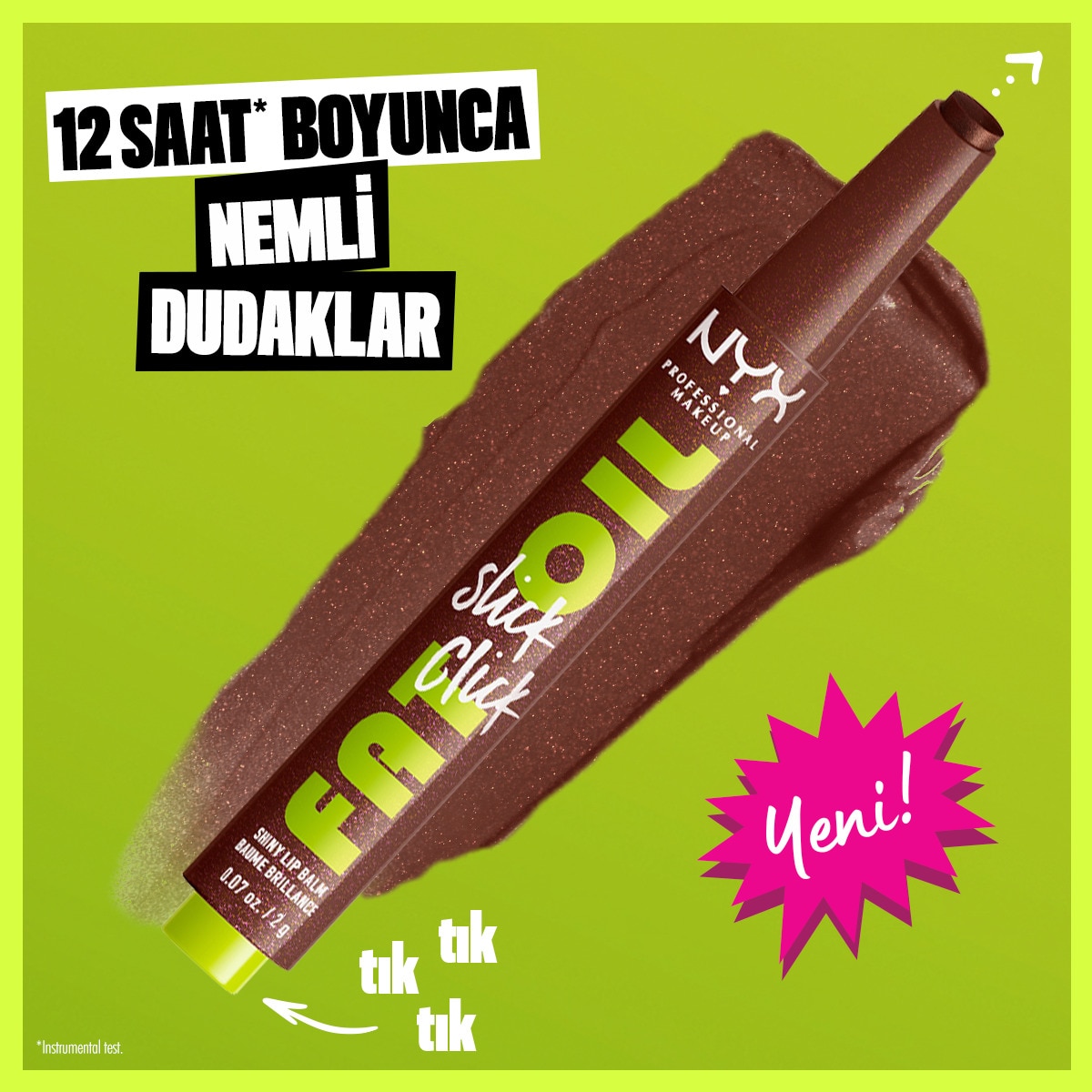  NYX NYX Nyx Professional Makeup Fat Oil Slick Click Parlatıcı Dudak Balmı 12 Trending Topic  1 of 8 