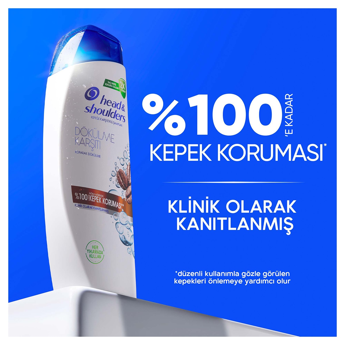  HEAD&SHOULDERS HEAD&SHOULDERS Head&Shoulders Erkeklere Özel Kafeinli Dökülme ve Kepek Karşıtı Şampuan 330 ml  1 of 5 