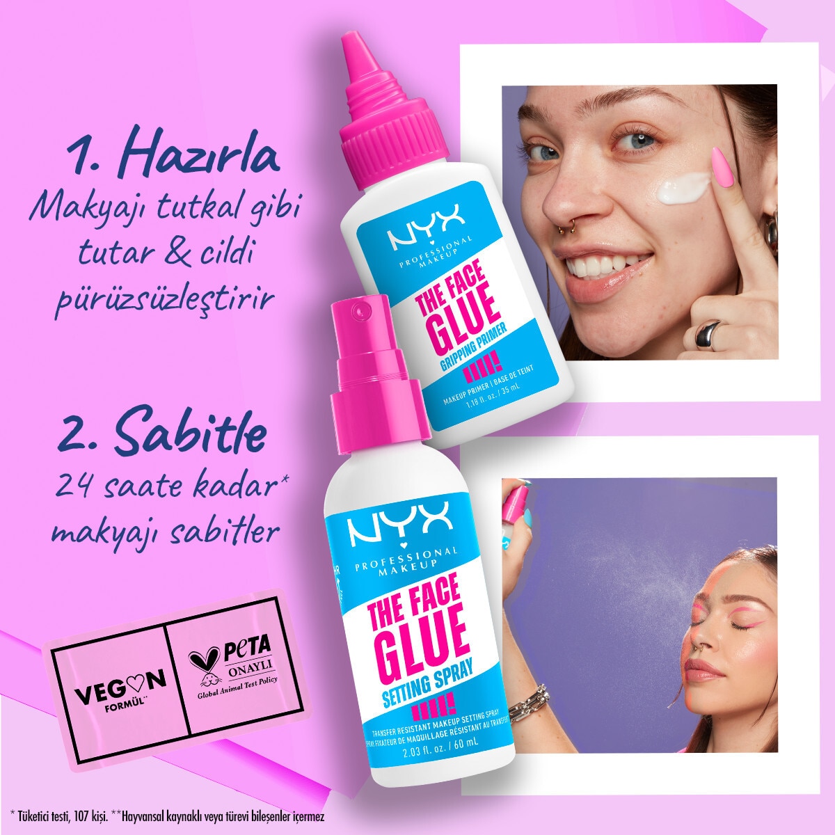 NYX NYX Nyx Professional Makeup Face Glue Makyaj Bazı 1 of 8