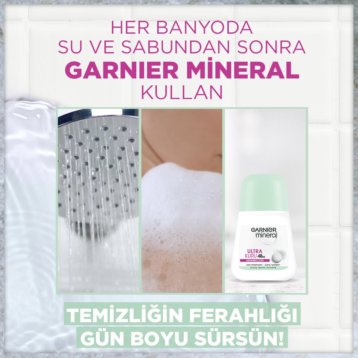 GARNIER GARNIER Garnier Mineral Ultra Kuru Roll-On Deodorant  1 of 8 