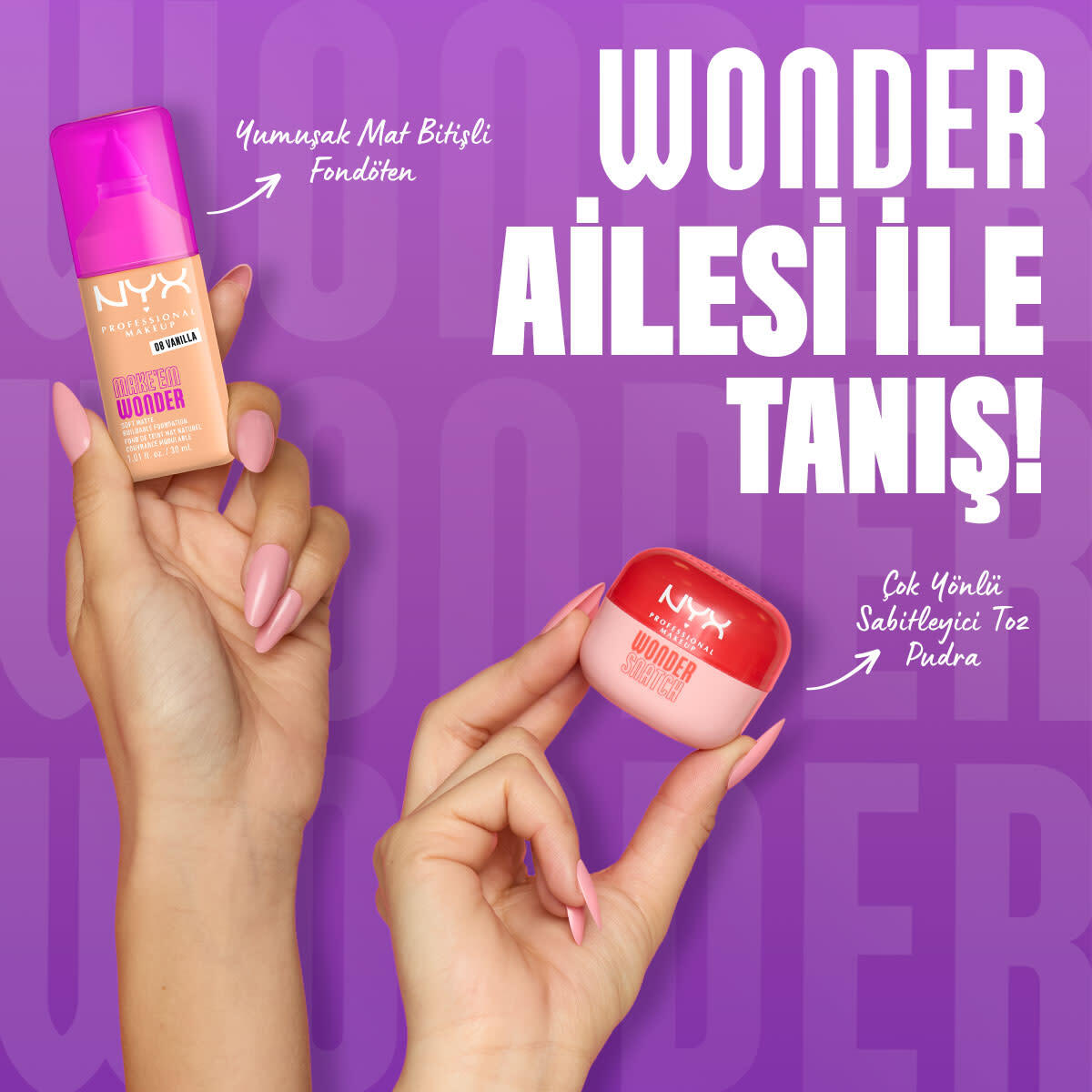  NYX NYX Nyx Professional Makeup Make em Wonder Fondöten 08 Vanilla  1 of 10 