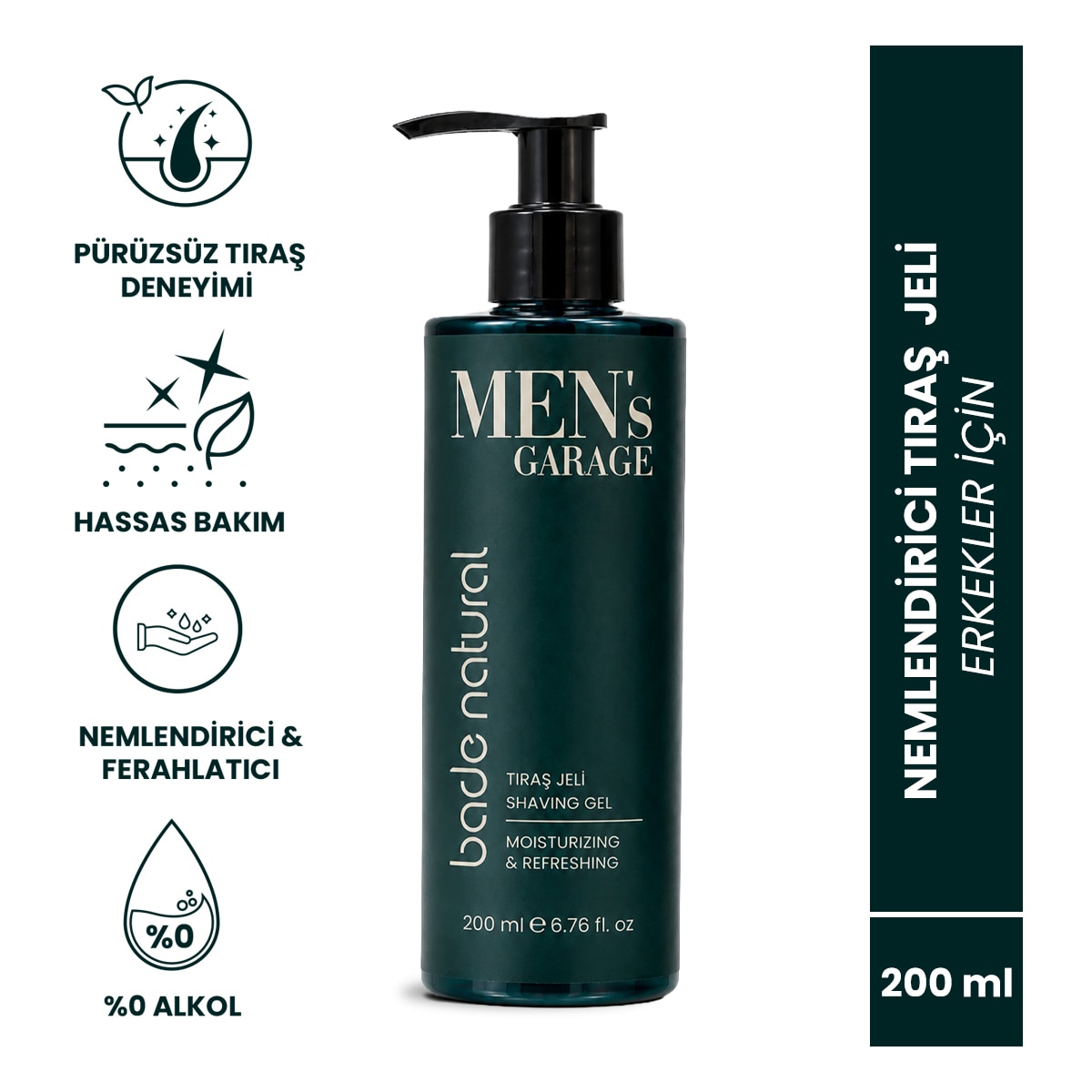 undefined BADE NATURAL EXC. Bade Natural Men's Garage Tıraş Jeli 200 ml 1 of 1