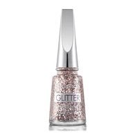Flormar Glitter Pul ve Sim İçeren Şeffaf Oje Gümüş Pembe