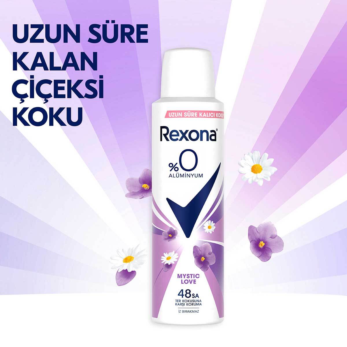  REXONA REXONA Rexona Kadın Sprey Deodorant Mystic Love %0 Alüminyum 48 Saat 150 ml  1 of 8 