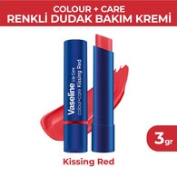 VASELINE VASELINE Vaseline Renkli Dudak Bakım Balmı Kissing Red 3 g