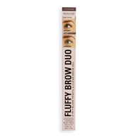 Revolution Fluffy Brow Duo Kaş Kalemi ve Kaş Maskarası Ash Brown