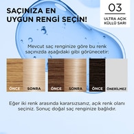 L'Oreal Paris Excellence Ultra Açık Küllü Sarı Saç Boyası 03