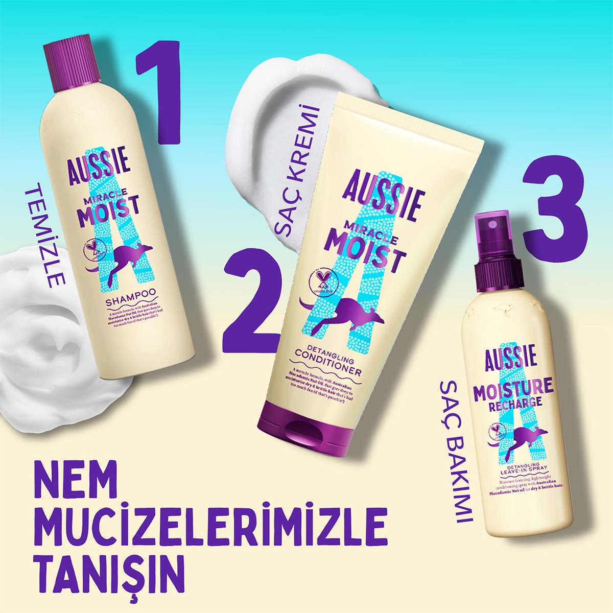  AUSSIE AUSSIE Aussie Miracle Moist Nemlendirici Şampuan 1 lt  1 of 9 