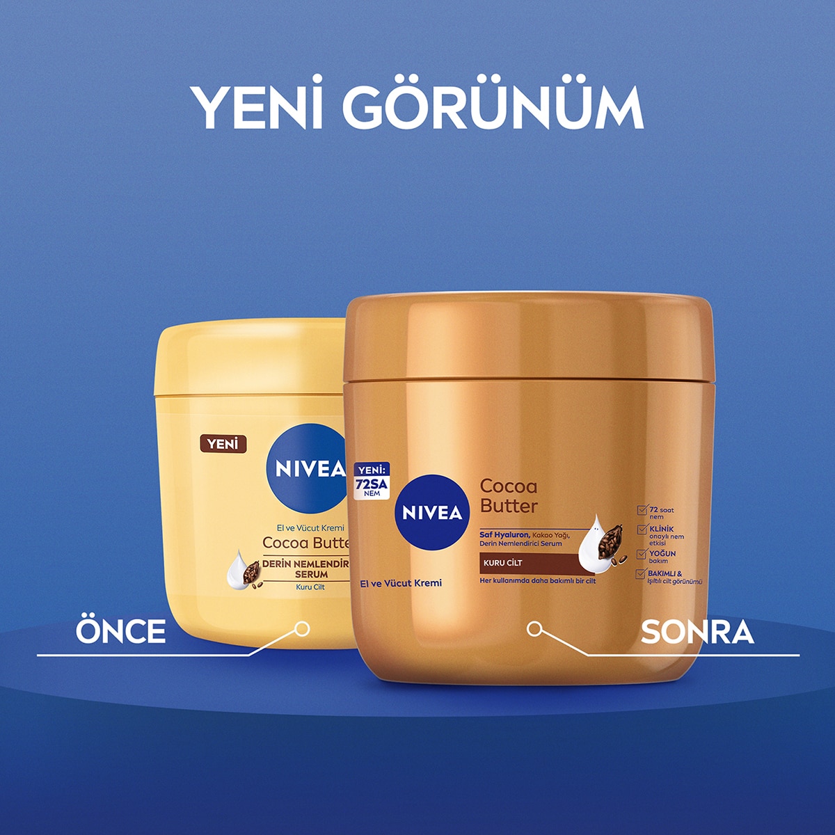 NIVEA SOFT NIVEA SOFT Nivea Cocoa Butter El Ve Vücut Bakım Kremi 400 ml Kuru Ciltler için 72 Saat Nemlendirici 1 of 9